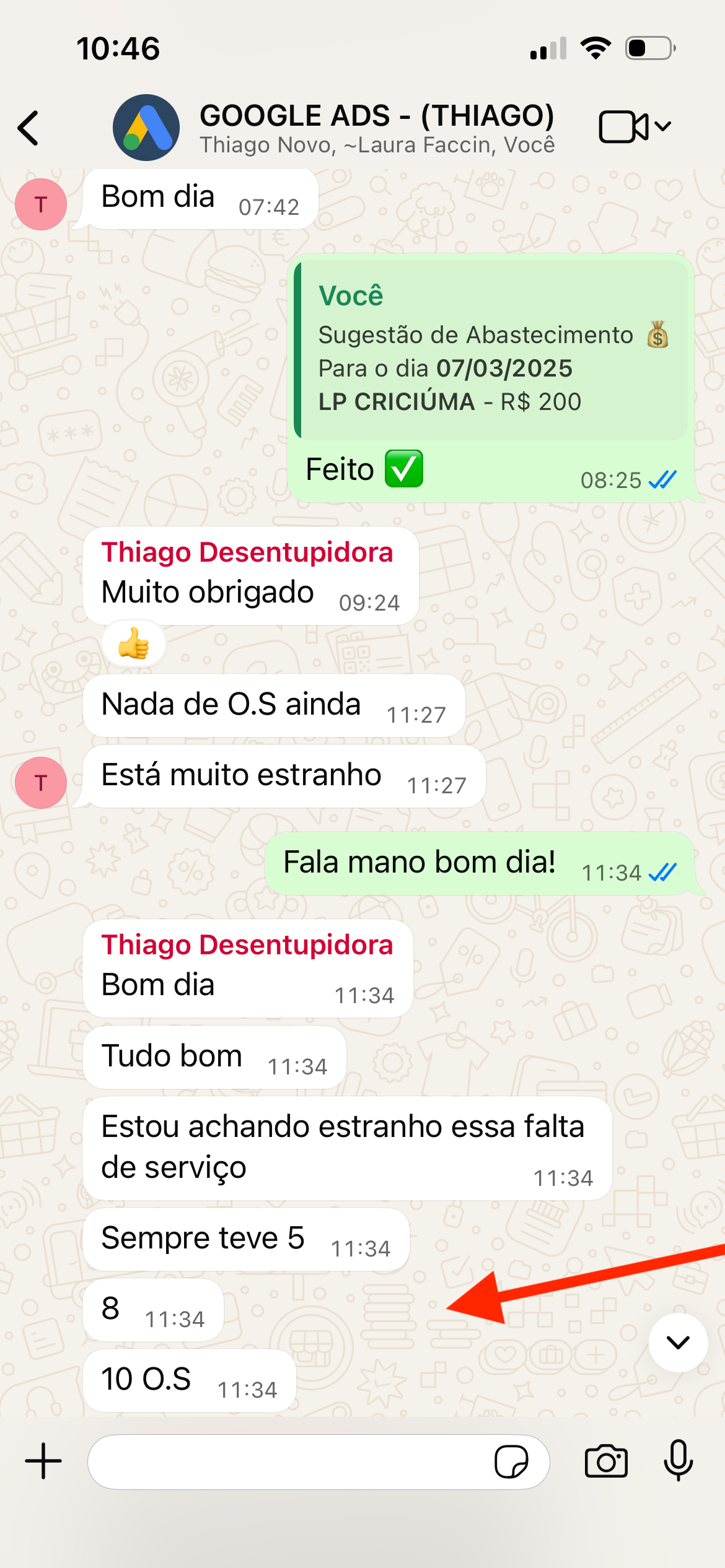 Depoimento WhatsApp